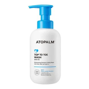 Atopalm, Gel lavante de pies a cabeza para bebés y niños con piel sensible, 300 ml