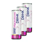 Set of 3 x ALE Multivitamin Drink, liquid, guava and orange flavor, 250 ml