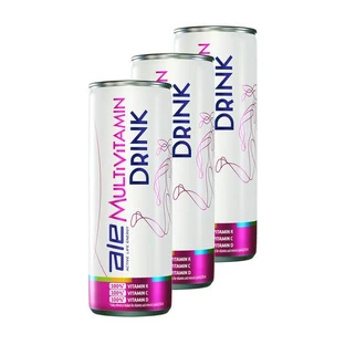 Set of 3 x ALE Multivitamin Drink, liquid, guava and orange flavor, 250 ml
