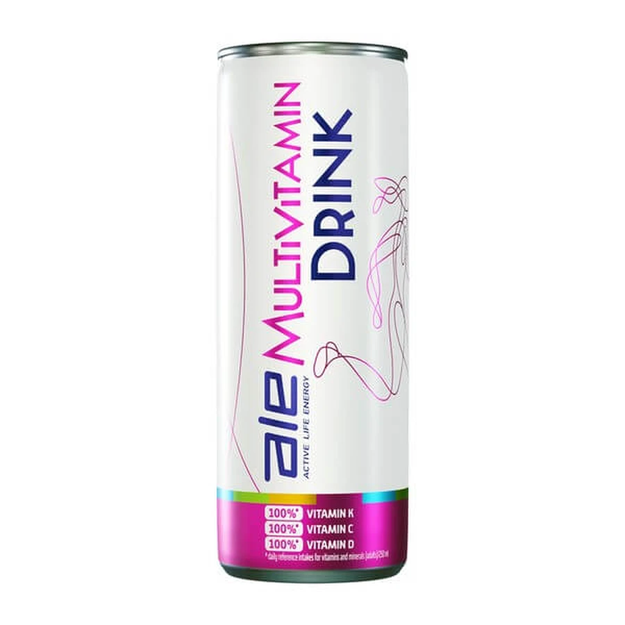 Set of 3 x ALE Multivitamin Drink, liquid, guava and orange flavor, 250 ml