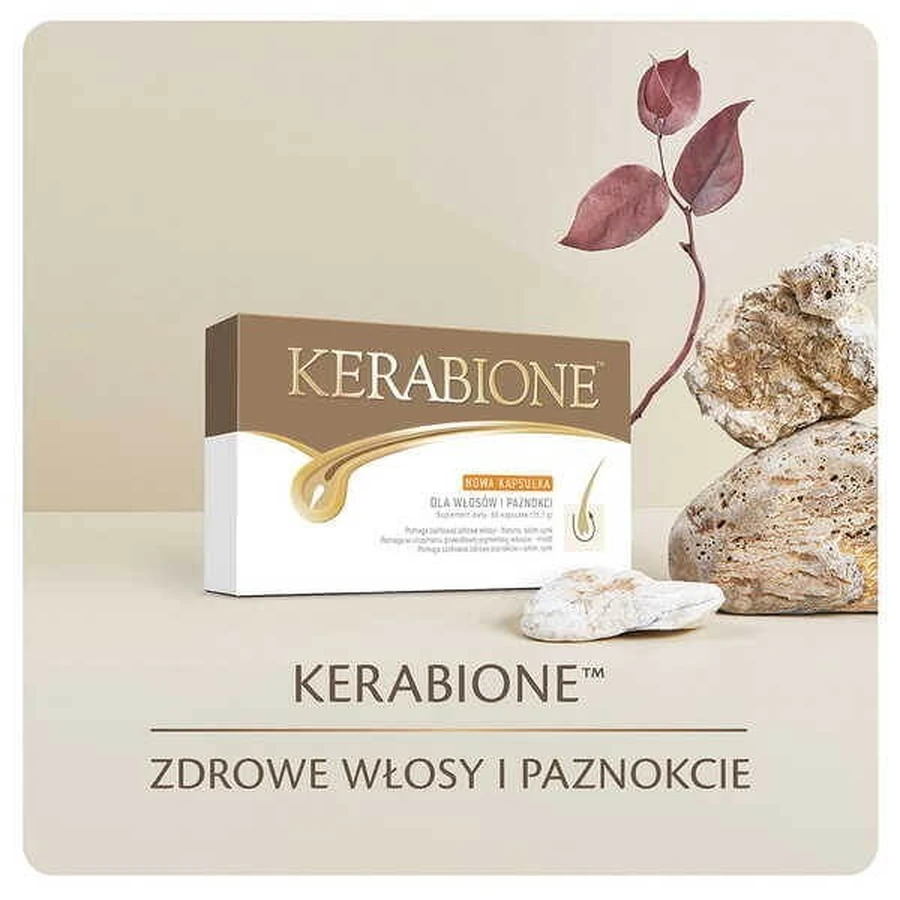 Kerabione Booster set, capsules, 30 pcs. + Kerabione, for hair, nails, skin, capsules, 60 pcs.