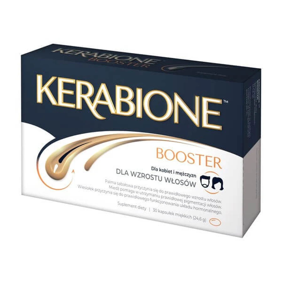 Kerabione Booster set, capsules, 30 pcs. + Kerabione, for hair, nails, skin, capsules, 60 pcs.