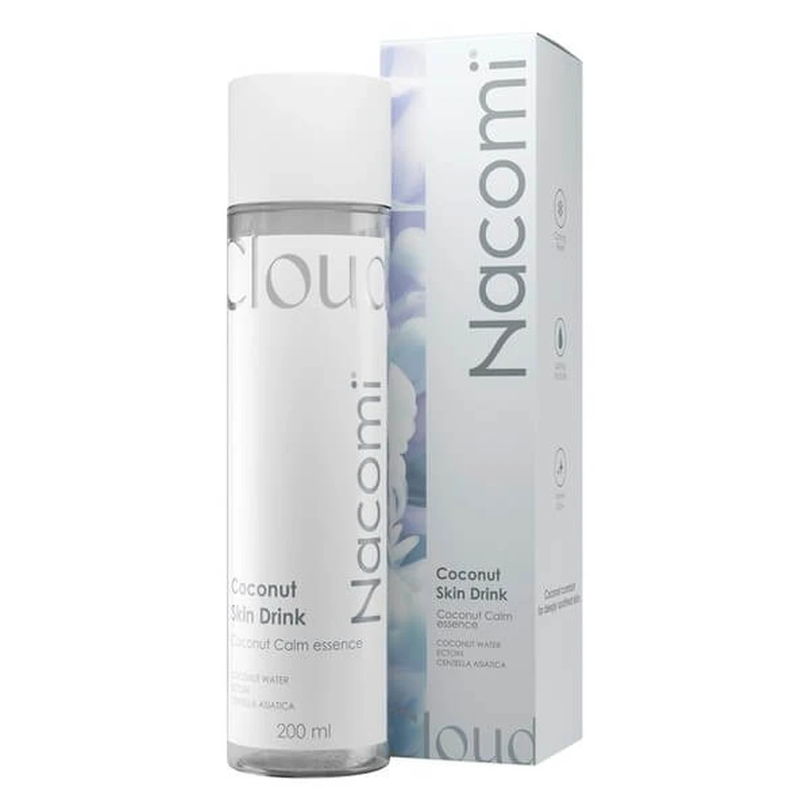 Nacomi Coconut Skin Drink, esencia facial calmante y suavizante, 200 ml