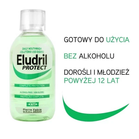 Eludril Protect, mouthwash, 500 ml