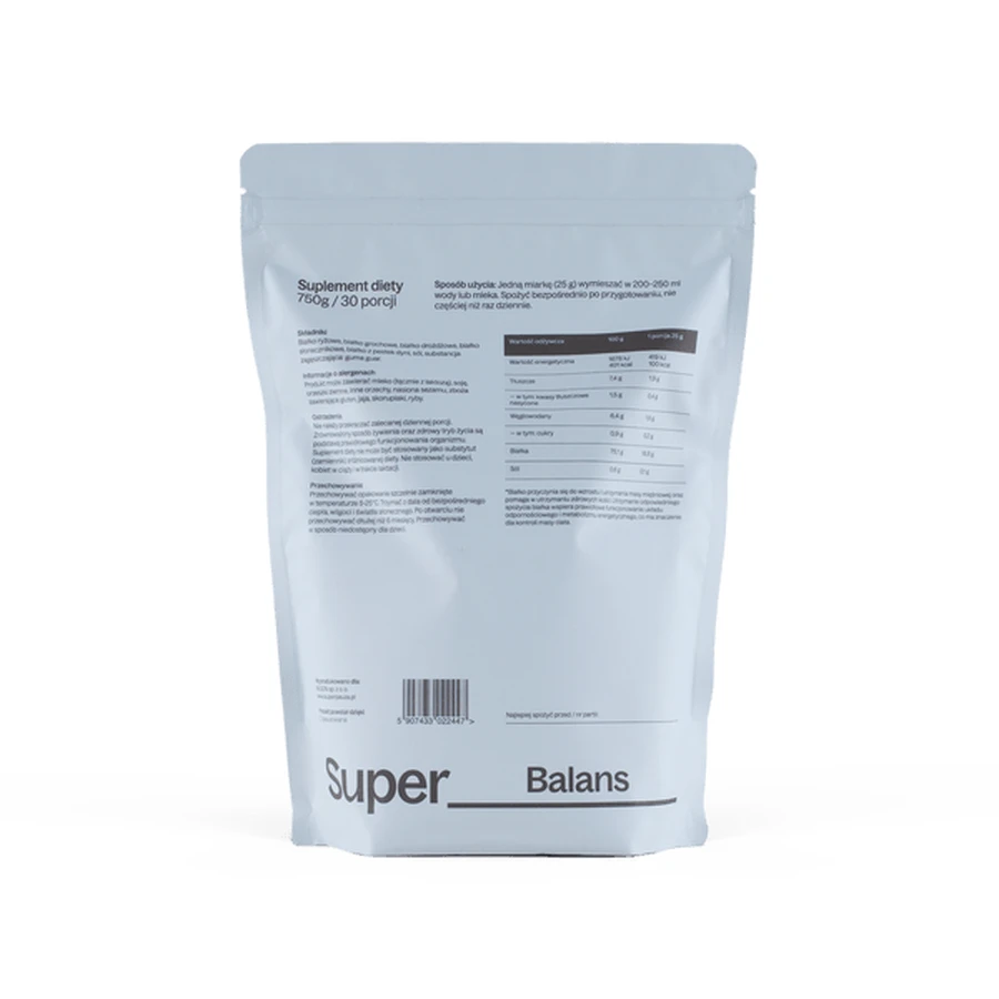 SuperPause Super Balance pflanzliches Eiweiß, Pulver, geschmacksneutral, 750 g