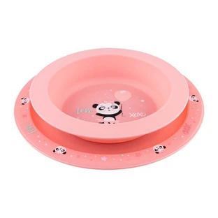 Canpol babies, set of dishes 2 elements, EXOTIC ANIMALS, pink, 1 piece.
