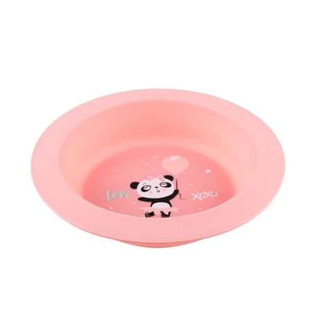 Canpol babies, set of dishes 2 elements, EXOTIC ANIMALS, pink, 1 piece.
