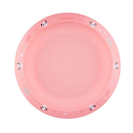 Canpol babies, set of dishes 2 elements, EXOTIC ANIMALS, pink, 1 piece.