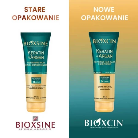 Bioxcin Keratin &amp ; Argan, conditionneur régénérant et reconstructeur, 250 ml