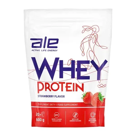 Set of 3x ALE Whey Protein Strawberry Flavor