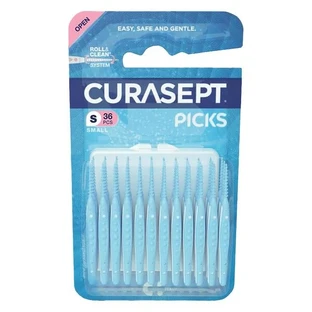Curasept Picks Small, palillos de silicona, 36 uds.