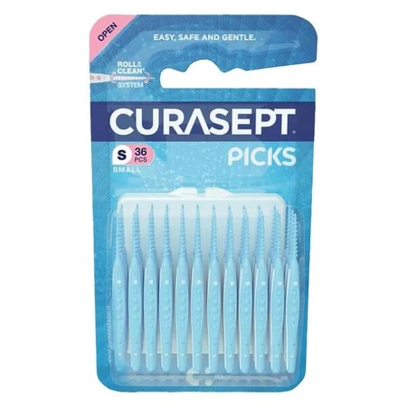 Curasept Picks Small, palillos de silicona, 36 uds.