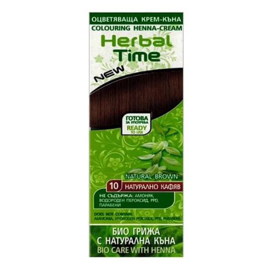 Herbal Time, natural hair henna, no. 06 chocolate, 75 ml