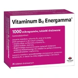 Vitaminum B12 Energamma, 1000 Mikrogramm, gereizte Tabletten, 25 Stück.