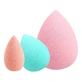 Ilu, set de tres esponjas de maquillaje, 3 uds.