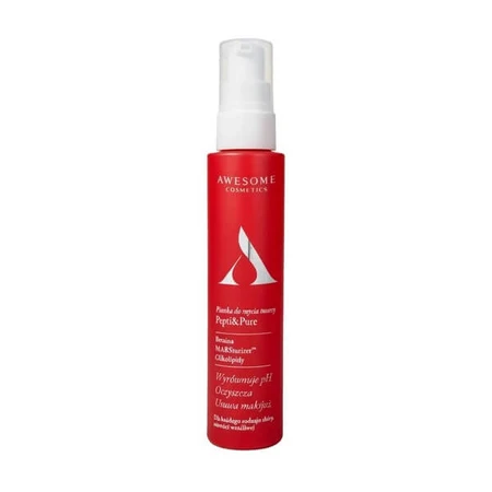 Awesome Cosmetics Pepti &amp; Pure, espuma limpiadora facial, 100 ml