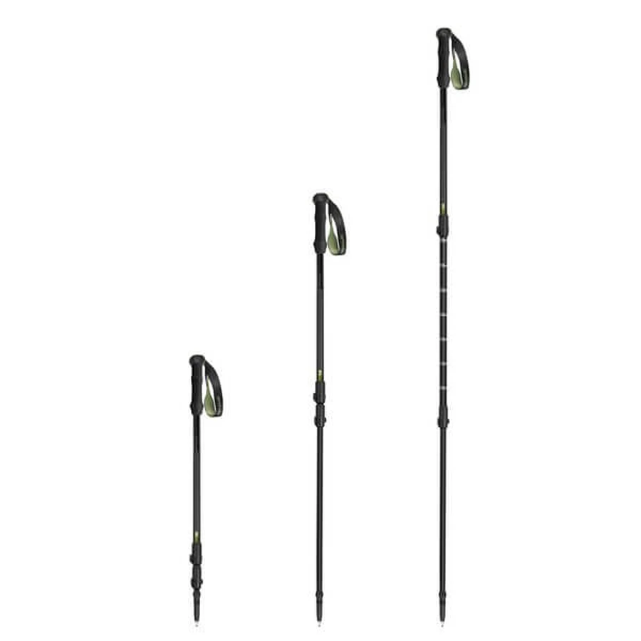 Spokey Trial, lichtgewicht trekkingstokken, groen, 2 stuks.