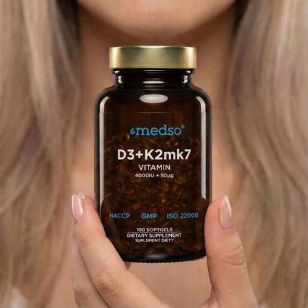 Medso D3 + K2 MK7, Weichkapseln, 100 Stück.