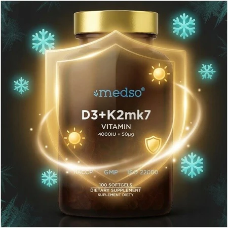 Medso D3 + K2 MK7, Weichkapseln, 100 Stück.