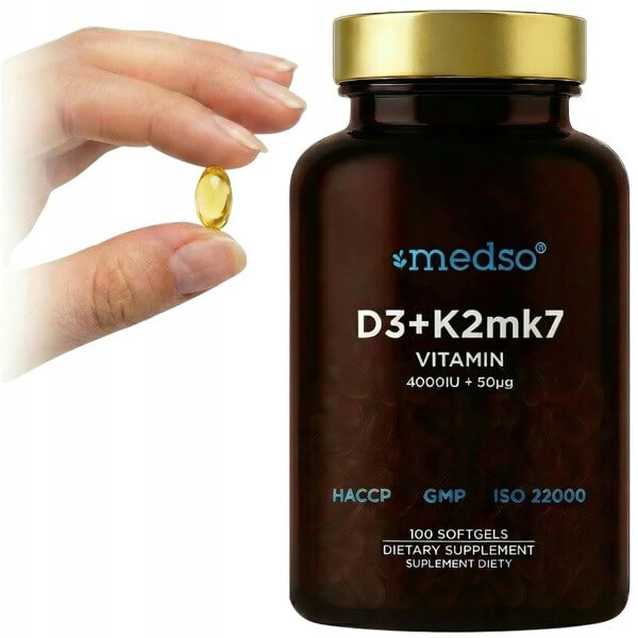 Medso D3 + K2 MK7, Weichkapseln, 100 Stück.