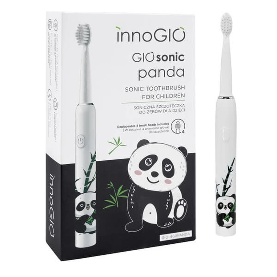 InoGIO, GIOsonic Panda sonische tandenborstel voor kinderen GIO-460 PANDA, 1 st.
