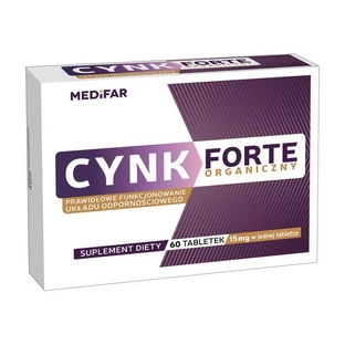 Medifar Organic Zinc Forte, comprimidos, 60 uds.