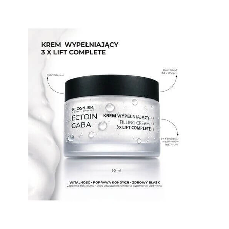 Flos-Lek Biotech Konzept Ectoin Gaba, Füllstoff Creme, 50 ml