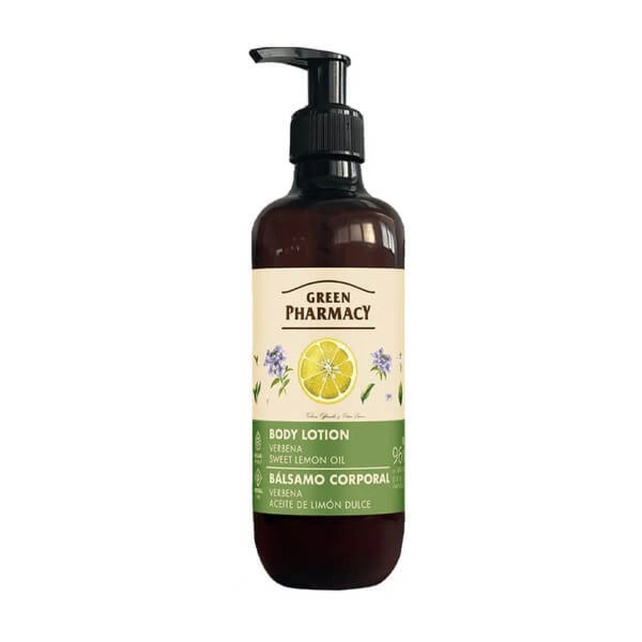 Pharmacie verte, lait corporel, verveine et huile de citron doux, 400 ml