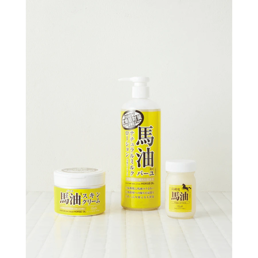 Loshi Moist Oil Natural Milk Lotion, moisturizing body milk with horse oil, 485 ml