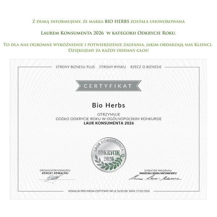 Bio Herbs Rosehip Extract with Vitamin C, capsules, 80 pcs.