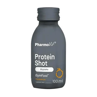 Pharmovit, Protein Shot GymFood, líquido naranja, 100 ml