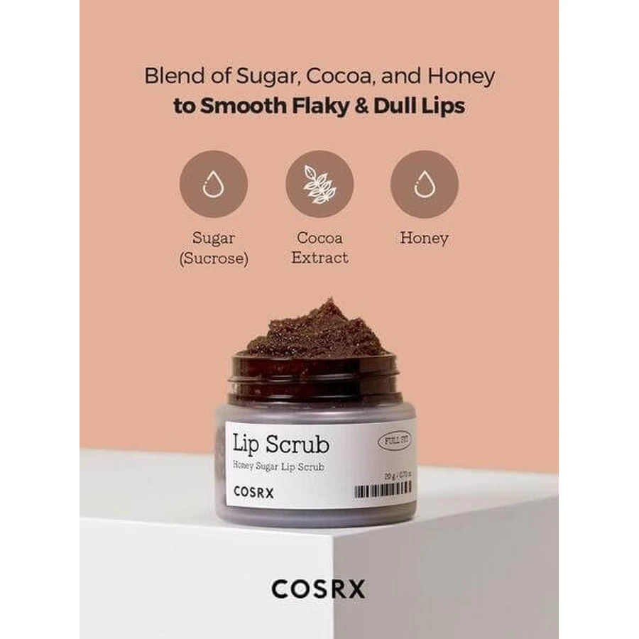 Cosrx Full Fit Honey Sugar Lip Scrub, Lippenpeeling, 20 g