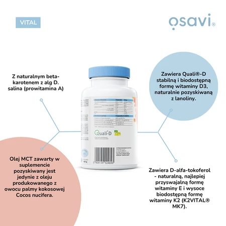 Osavi Vitaminen ADEK, zachte capsules, 90 st.