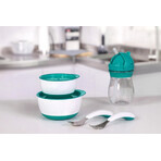 Lot de 2 bols alimentaires Sarcelle avec couvercles 200 & 360 ml Lot de 2 bols alimentaires Sarcelle avec couvercles 200 & 360 ml