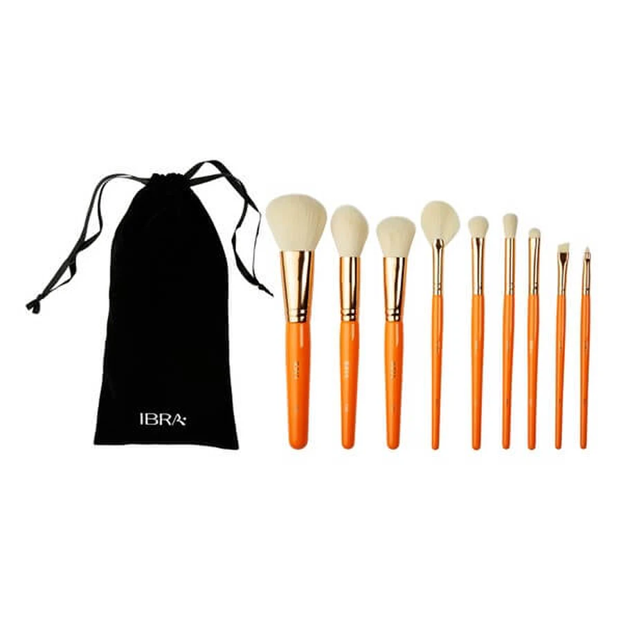 IBRA Makeup Fresh, professionelles Pinselset, 9 Teile.