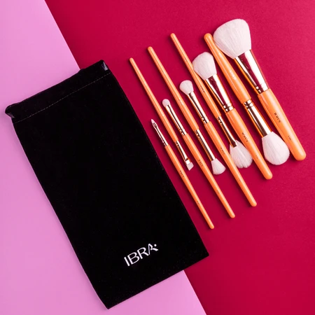 IBRA Makeup Fresh, professionelles Pinselset, 9 Teile.