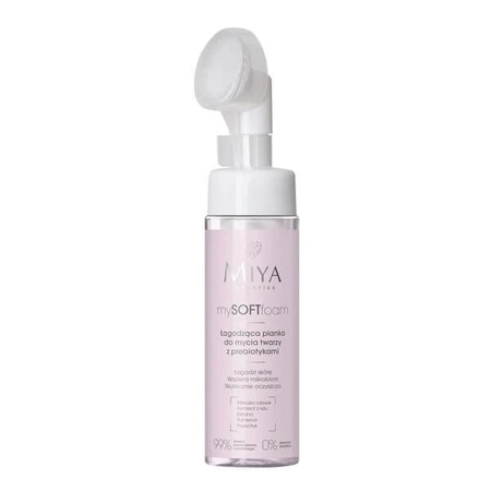 Miya Cosmetics mySOFTfoam, nettoyant apaisant pour le visage aux prébiotiques, 150 ml