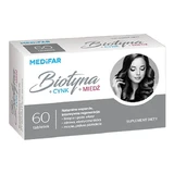 Medifar Biotin + Zinc + Copper, tablets, 60 pcs.