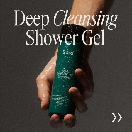 Sord Deep Cleansing Shower Gel, douchegel voor mannen, 200 ml