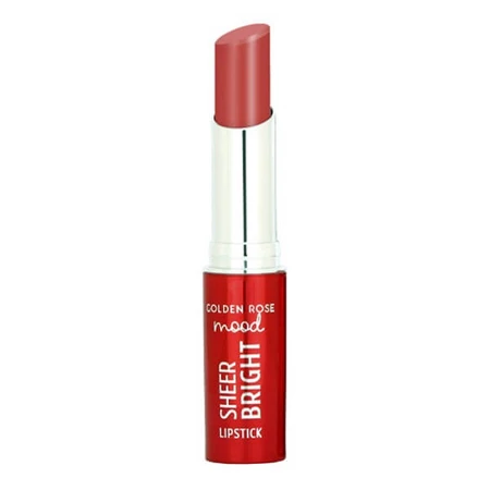 Golden Rose Mood Sheer Bright Lipstick, glanzende lipstick, 102, 3.3 g