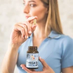 Diet-Food Women Omega 3 + vitamina E, cápsulas, 60 uds.