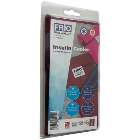 Frio, dubbele etui voor 2 pennen of 1 EpiPEN, kastanjebruin, 1 st.