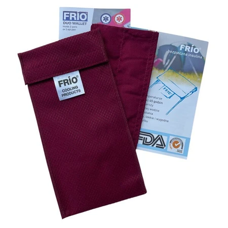 Frio, dubbele etui voor 2 pennen of 1 EpiPEN, kastanjebruin, 1 st.