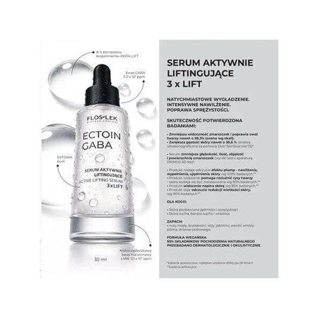 Flos-Lek Biotech Konzept Ectoin Gaba, aktives Lifting-Serum, 50 ml