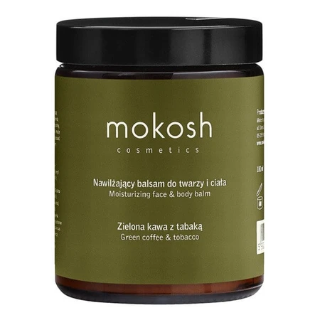 Mokosh, feuchtigkeitsspendende Gesichts- und Körperlotion, Grüner Kaffee mit Schnupftabak, 180 ml