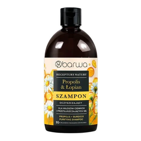 Barwa Nature's Recipes, shampooing nettoyant, Propolis & ; Bardane, 380 ml
