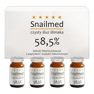 Snailmed, professionelles Serum mit Peptiden und Hyaluronsäure, 8 ml x 4 Ampullen