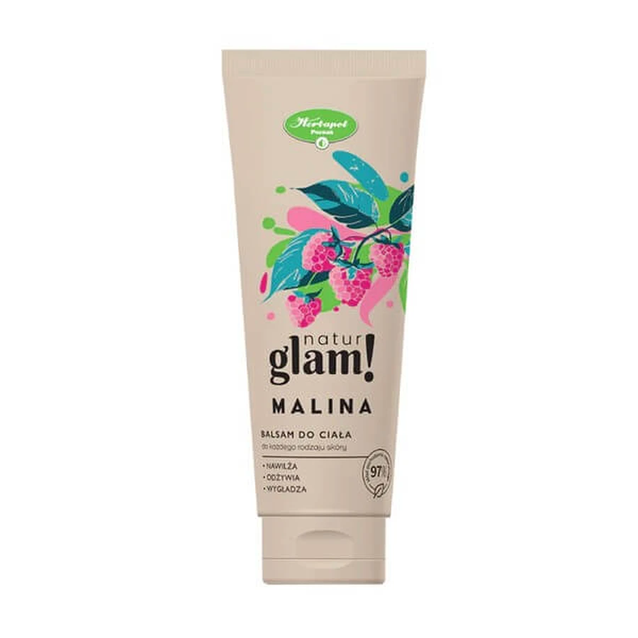 Natur Glam!, loción corporal, Frambuesa, 250 ml