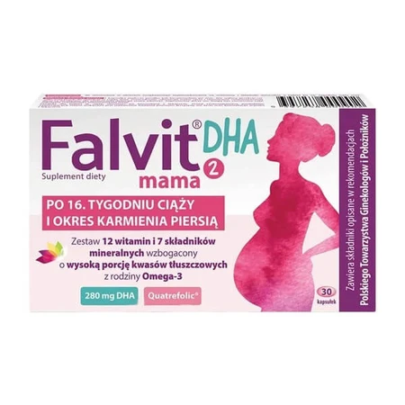 Falvit Mama 2 DHA, Kapseln, 30 Stück.