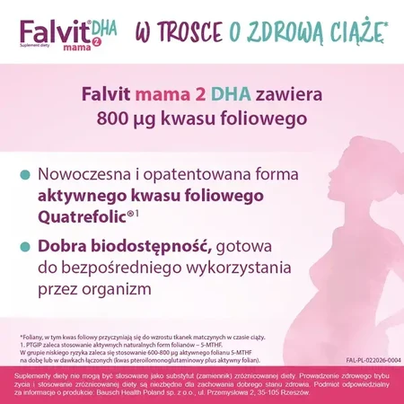 Falvit Mama 2 DHA, Kapseln, 30 Stück.